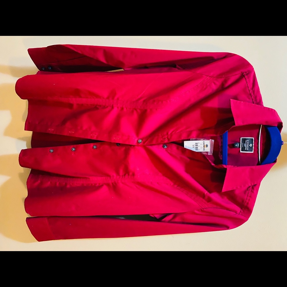 Women’s long sleeve button up dress shirt, Med